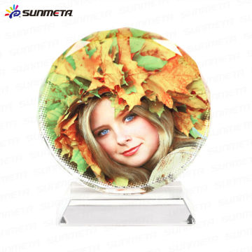 Sunmet sublimação cristal photo frame souvenir dom --- fabricante